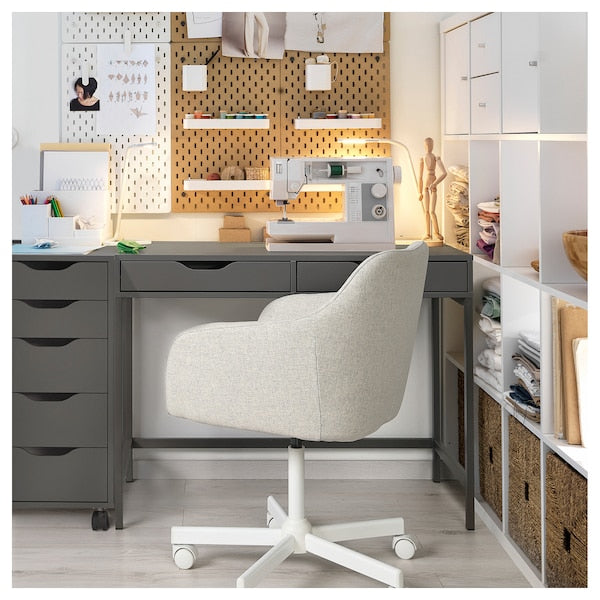 ALEX desk, dark grey, 100x48 cm