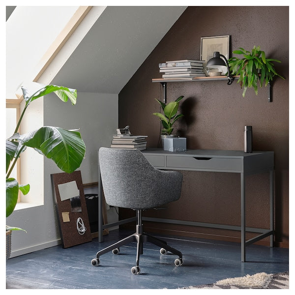 ALEX desk, dark grey, 100x48 cm