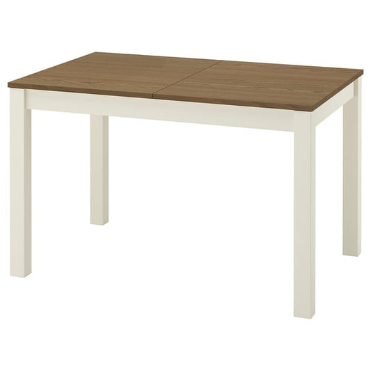 ÅLHULT extending table, beige/brown, 120/170x80 cm