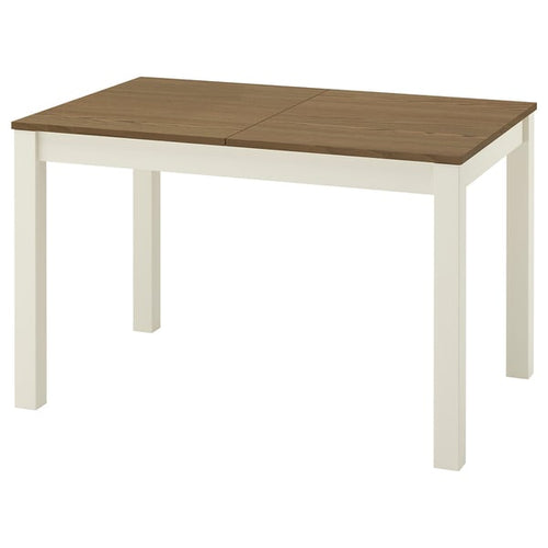 ÅLHULT extendable table, beige/brown, 120/170x80 cm