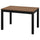 ÅLHULT extendable table, black/brown, 120/170x80 cm