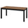 ÅLHULT extendable table, black/brown, 170/220x80 cm