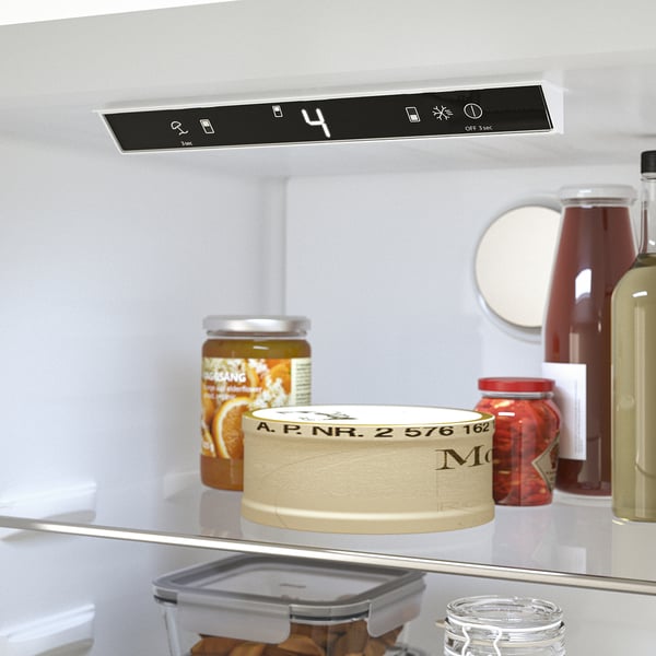 ALINGSÅS fridge/freezer, IKEA 500 freestanding/stainless steel, 210/106 l