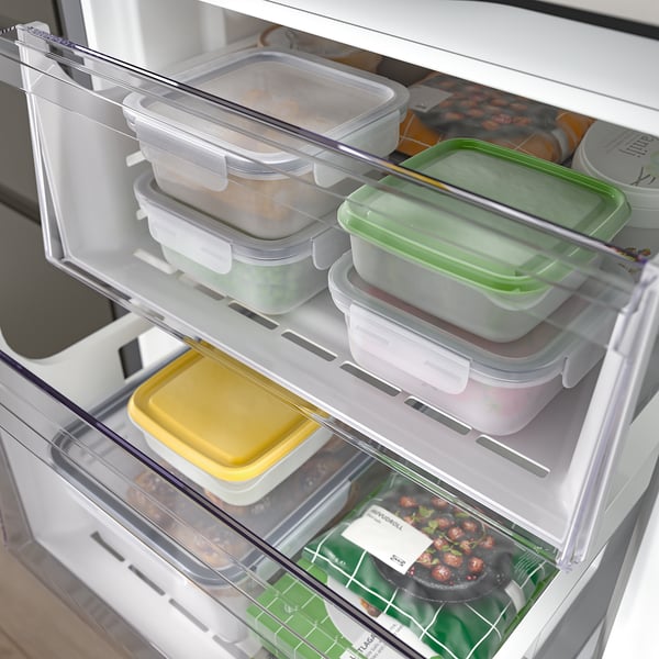 ALINGSÅS fridge/freezer, IKEA 500 freestanding/stainless steel, 210/106 l