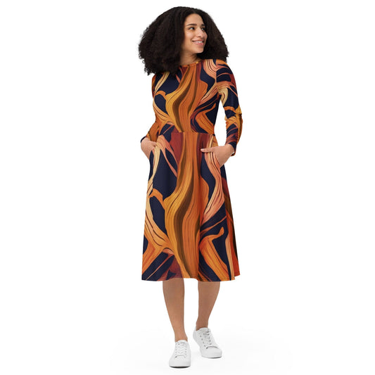 Maltashopper.com Autumn midi dress