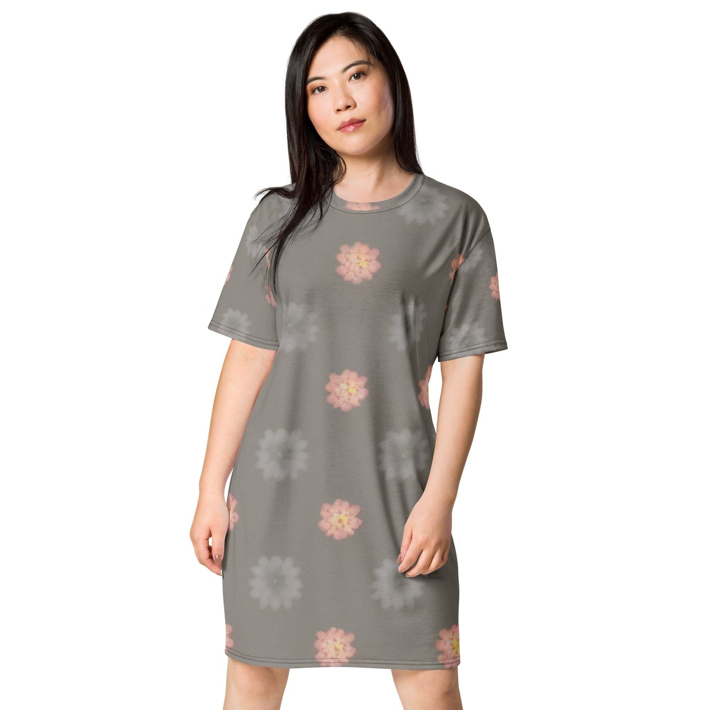 Flowery T-shirt dress - best price from Maltashopper.com 2848187_12921, 2848187_12922, 2848187_12931, 2848187_12923, 2848187_12924, 2848187_12925, 2848187_12926, 2848187_12927, 2848187_12928, 2848187_12929