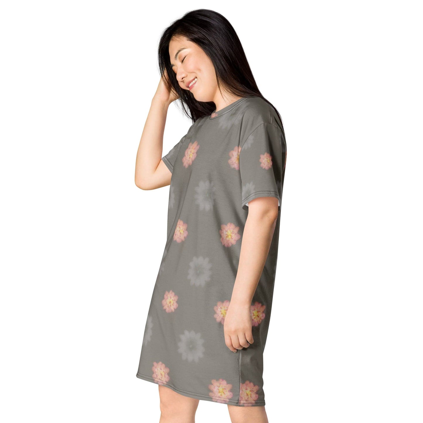 Flowery T-shirt dress - best price from Maltashopper.com 2848187_12921, 2848187_12922, 2848187_12931, 2848187_12923, 2848187_12924, 2848187_12925, 2848187_12926, 2848187_12927, 2848187_12928, 2848187_12929