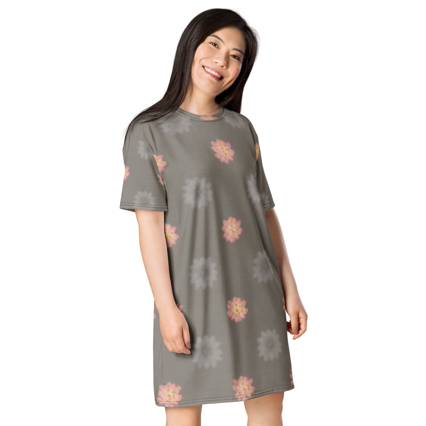 Flowery T-shirt dress - best price from Maltashopper.com 2848187_12921, 2848187_12922, 2848187_12931, 2848187_12923, 2848187_12924, 2848187_12925, 2848187_12926, 2848187_12927, 2848187_12928, 2848187_12929