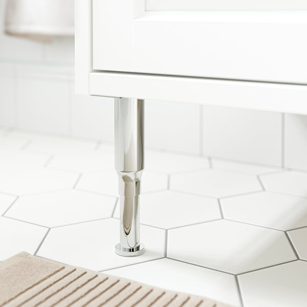 ALMAÅN - Leg, stainless steel/shiny, 12-20 cm