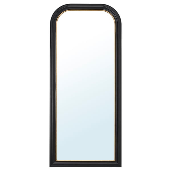 ALMARÖD - Mirror, black, 75x170 cm