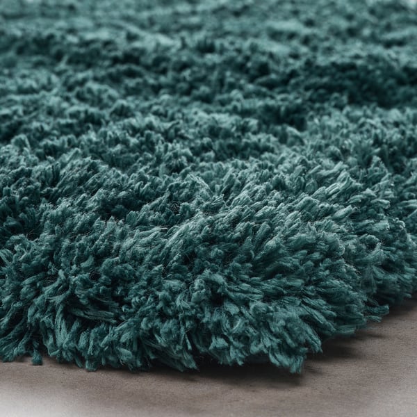 ALMTJÄRN bath mat, grey-turquoise, 60x90 cm