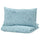 ALPTALL duvet cover and pillowcase, blue/Himalayan animals and plants, 150x200/50x80 cm
