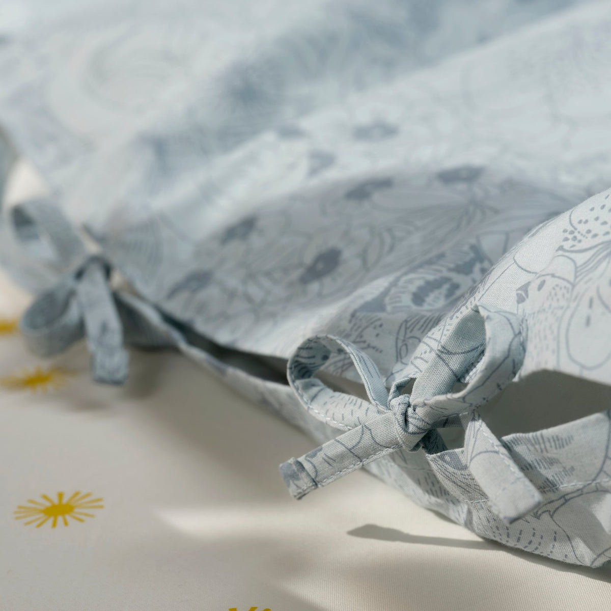 ALPTALL duvet cover and pillowcase, blue/Himalayan animals and plants, 150x200/50x80 cm