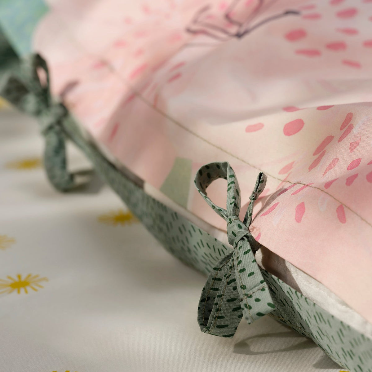 ALPTALL duvet cover and pillowcase, blue green/The Himalayas, 150x200/50x80 cm