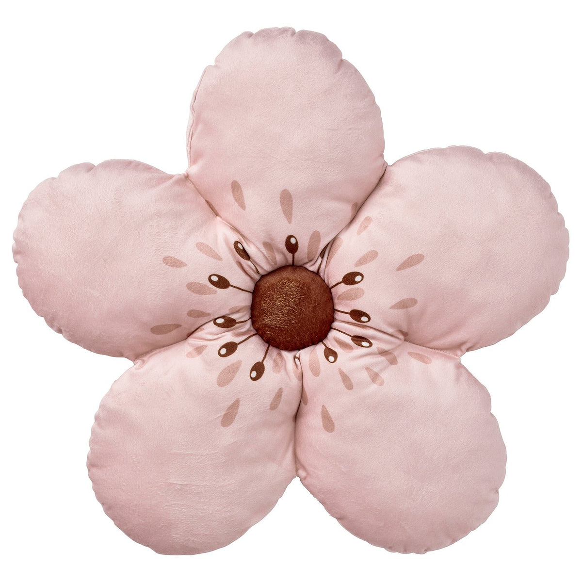 ALPTALL cushion, pink/flower-shaped, 47 cm