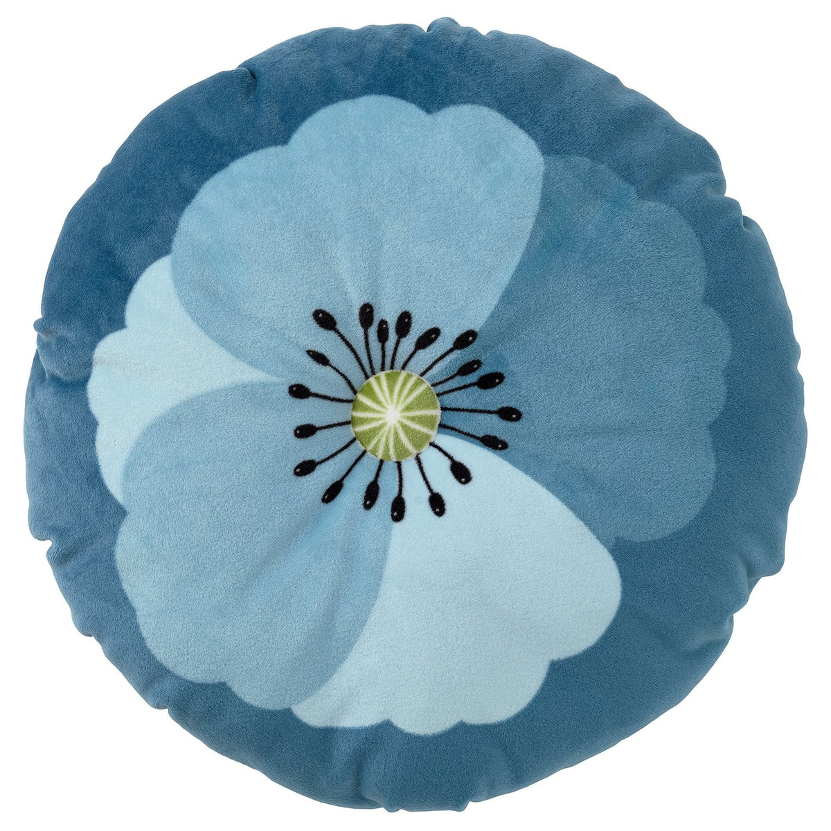 ALPTALL stool cover, blue/flower print, 30 cm
