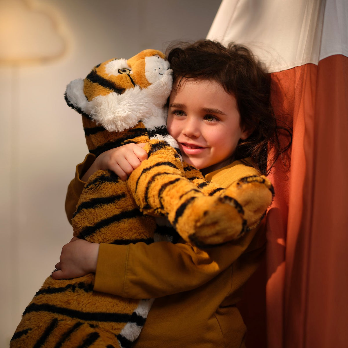 ALPTALL soft toy, Bengal tiger/striped light orange, 60 cm