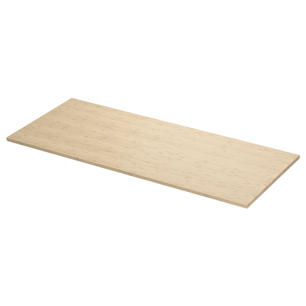 ÅLSKEN countertop, light bamboo/veneer, 142x49 cm