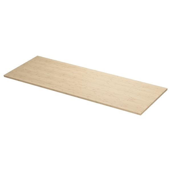 ÅLSKEN countertop, light bamboo/veneer, 162x49 cm