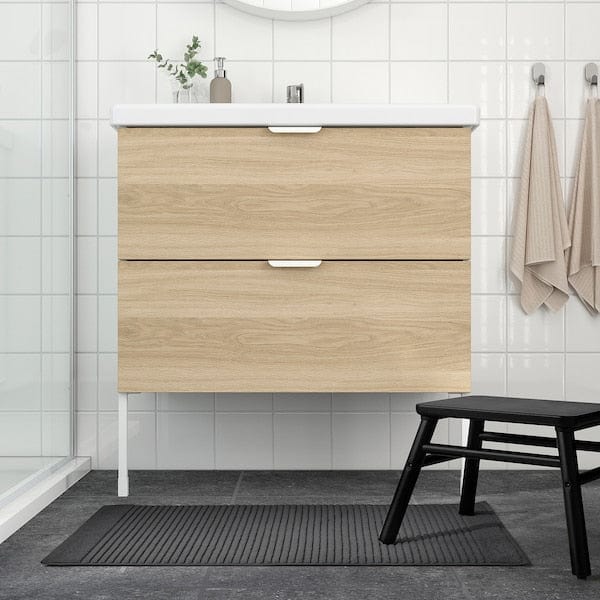 Ikea ALSTERN - Bath mat, dark grey, 50x80 cm