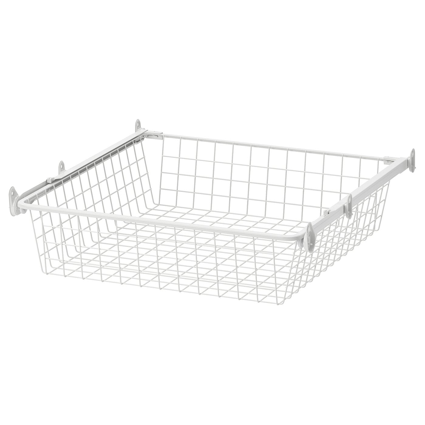 ALTARLIDEN wire basket with pull-out rail, white, 60x62 cm