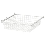 ALTARLIDEN wire basket with pull-out rail, white, 60x62 cm