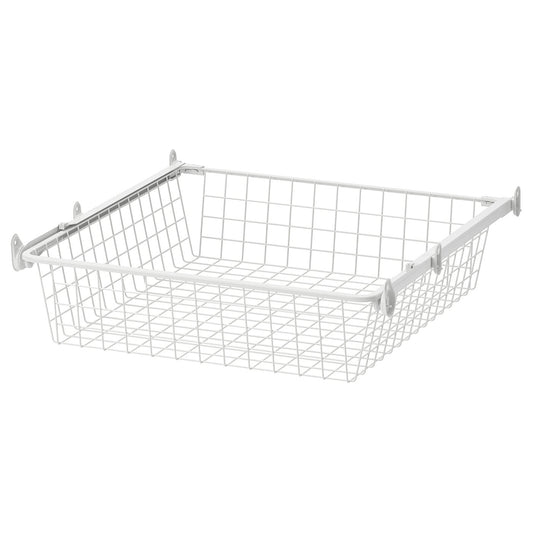 ALTARLIDEN wire basket with pull-out rail, white, 60x62 cm