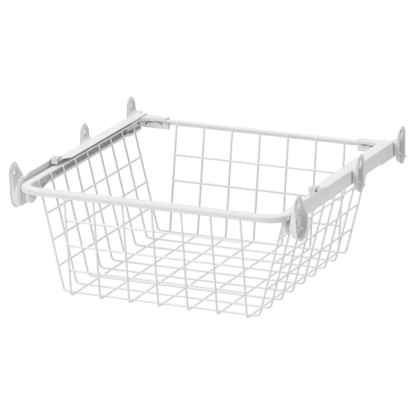 ALTARLIDEN wire basket with pull-out rail, white, 40x42 cm