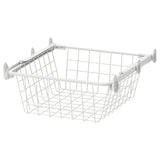 ALTARLIDEN wire basket with pull-out rail, white, 40x42 cm