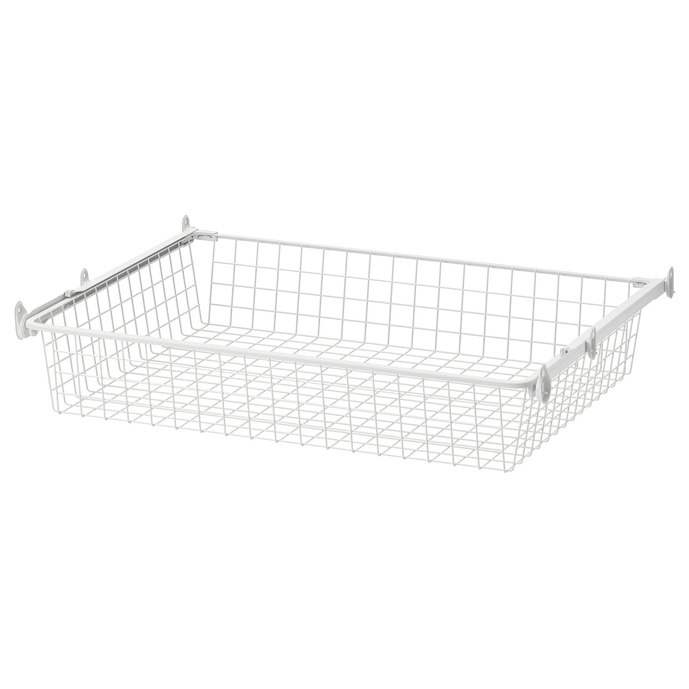 ALTARLIDEN wire basket with pull-out rail, white, 80x62 cm
