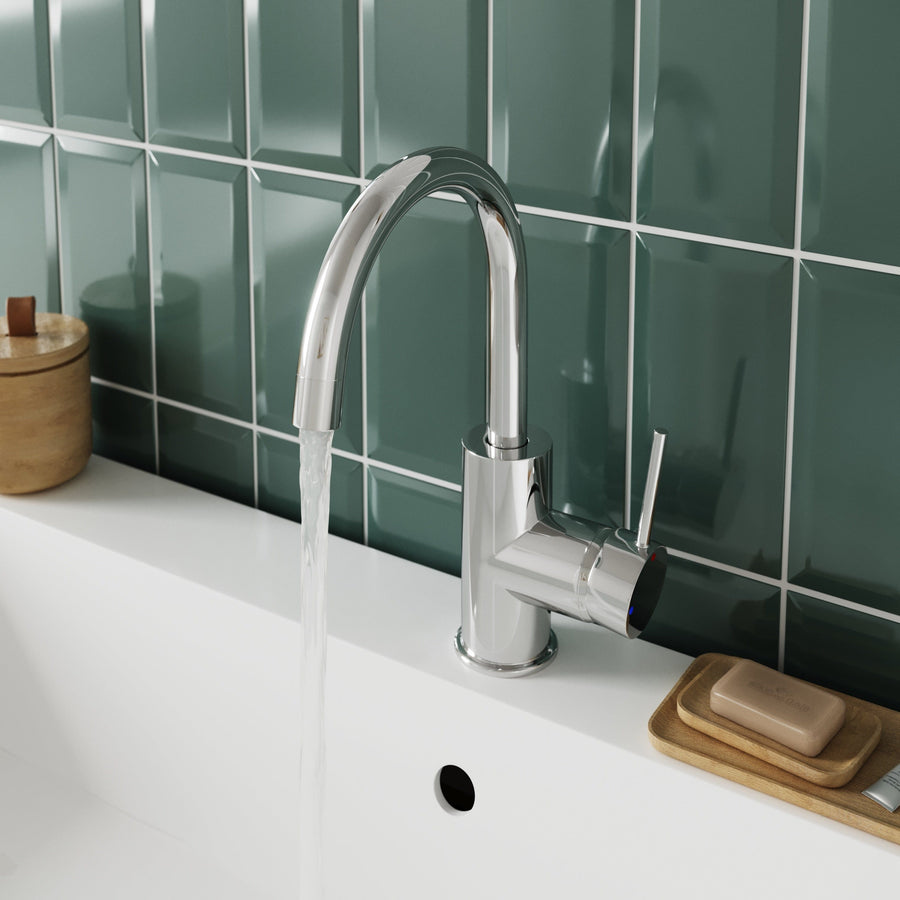 Bricocenter LOA WASHBASIN MIXER HIGH SPOUT CHROME