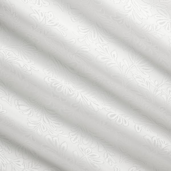 AMPELSÄV - Panel curtain, white/leaves, 60x300 cm