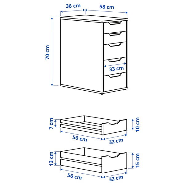 ANFALLARE / ALEX Desk - bamboo/black-brown 140x65 cm , 140x65 cm
