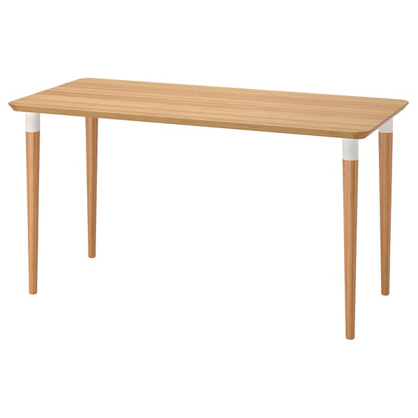ANFALLARE / HILVER desk, bamboo, 140x65 cm