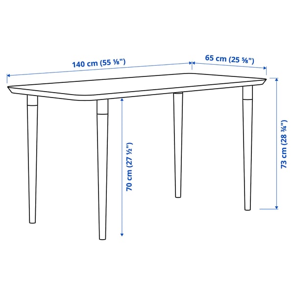 ANFALLARE / HILVER desk, bamboo, 140x65 cm