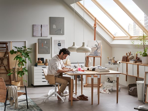 ANFALLARE table top, bamboo, 140x65 cm