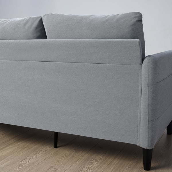 ANGERSBY 3-seat sofa, Knisa light grey, 196x89x84 cm
