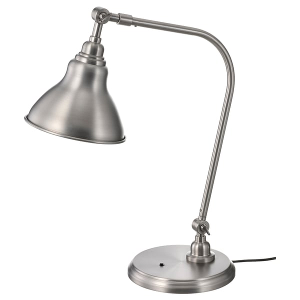ANKARSPEL - Work lamp, pewter effect ,