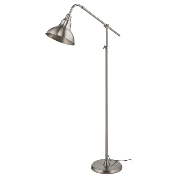 ANKARSPEL floor/reading lamp, pewter effect, 23 cm