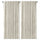 ANNAKAJSA room darkening curtains, 1 pair, white/with heading tape, 145x300 cm