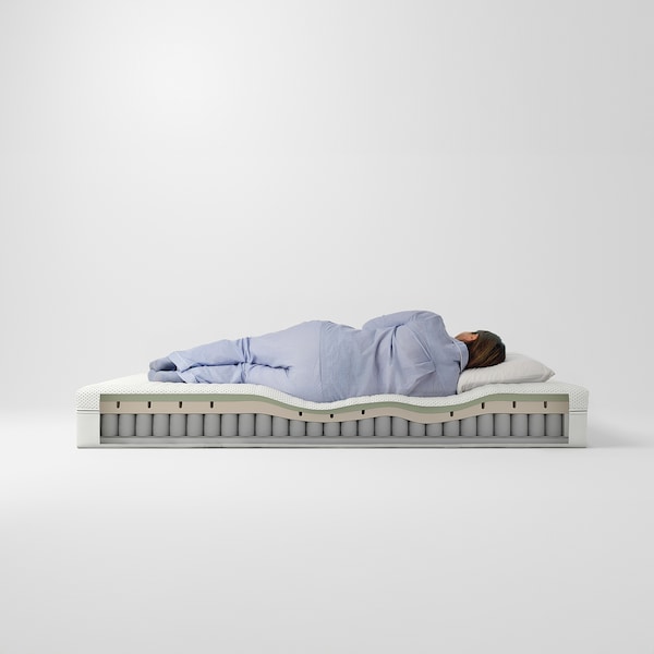 ÅNNELAND hybrid mattress, firm/white, 180x200 cm