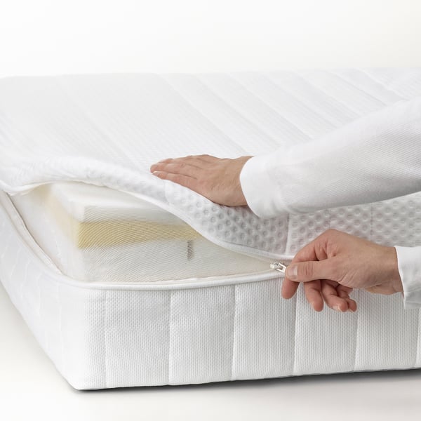 ÅNNELAND - Foam mattress, semi-rigid/white, , 140x200 cm