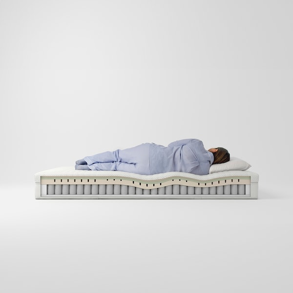 ÅNNELAND hybrid mattress, medium firm/white, 160x200 cm