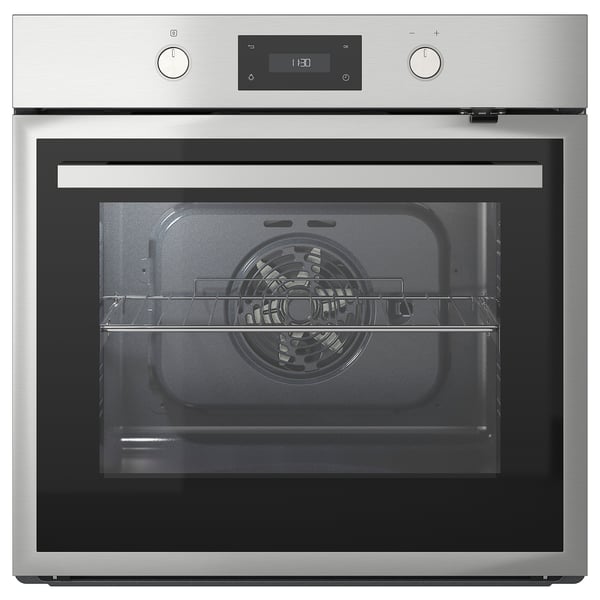 ANRÄTTA forced air oven, IKEA 500 stainless steel, 90.0x59.5 cm