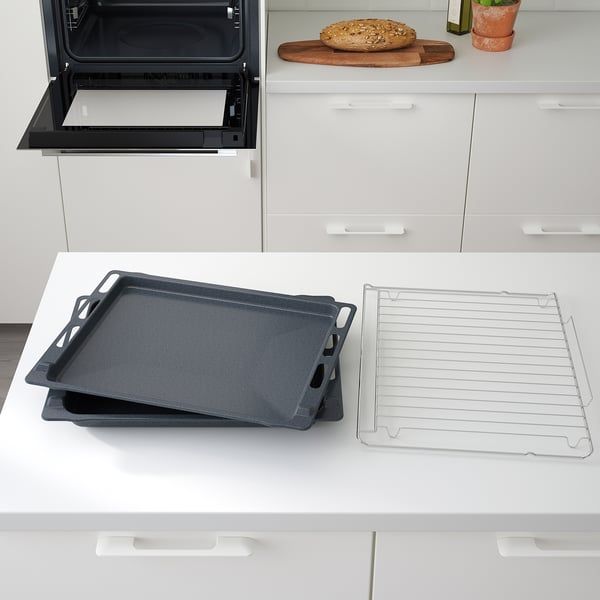 ANRÄTTA forced air oven, IKEA 500 stainless steel, 59.5x59.5x56.9 cm