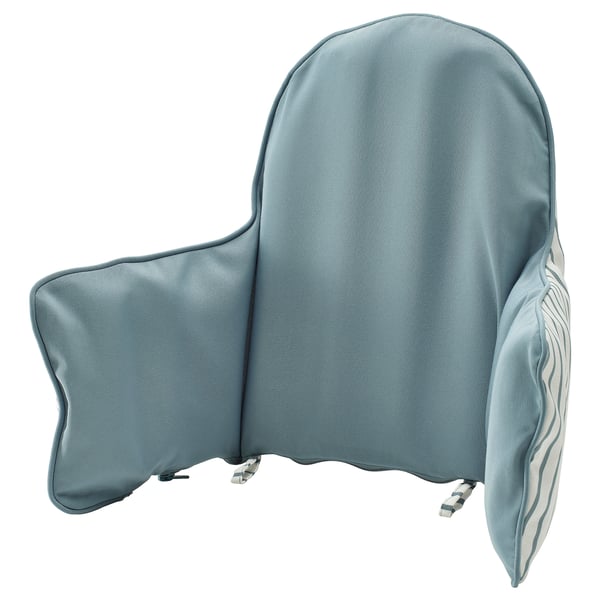 ANTILOP supporting cushion and cover, blue/white striped