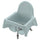 ANTILOP seat shell for highchair, grey-blue, 25x35x37 cm
