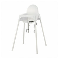 ANTILOP highchair with safety belt, white/white, 56x90x60 cm