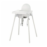 ANTILOP highchair with tray, white/white, 56x90x60 cm