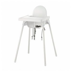 ANTILOP highchair with tray, white/white, 56x90x60 cm